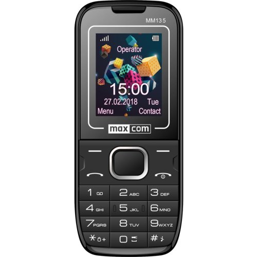 Maxcom telefon mobil maxcom classic mm135, dual sim, negru\albastru