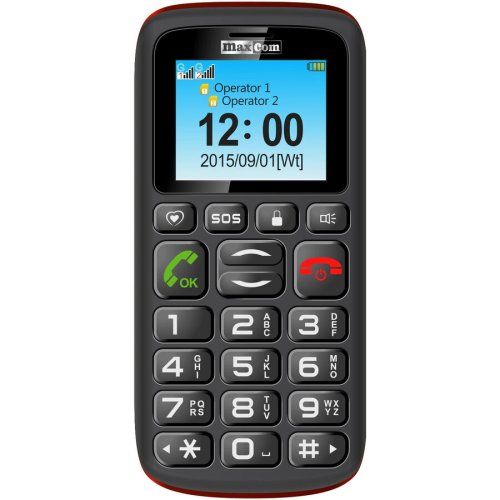 Maxcom telefon mobil maxcom comfort mm428, dual sim, black