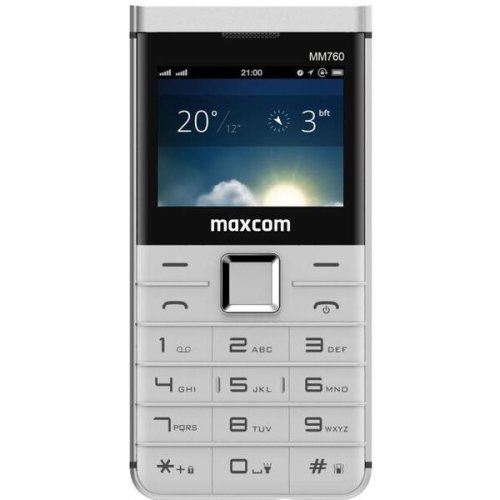 Maxcom telefon mobil maxcom comfort mm760, 2.3, dual sim, alb