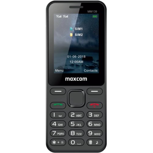 Maxcom telefon mobil maxcom mm139, dual sim, black