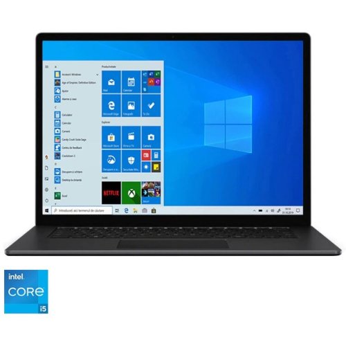 Microsoft laptop microsoft surface laptop 4 intel core i5 1135g7, 13.5inch touch, 16gb ram, 512gb ssd, intel iris xe graphics, windows 10 home, negru