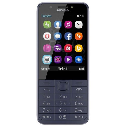 Nokia telefon mobil nokia 230, tft 2.8, 2mp, dual sim (albastru)