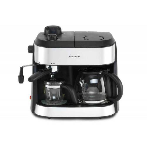 Orion espressor si cafetiera orion occm-4616, 1800w, 1,25l, cafea macinata, negru/ argintiu