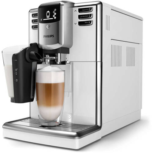 Philips espressor automat philips ep5331/10 seria 5000, sistem de lapte lattego, 6 bauturi, 5 setari intensitate, 5 trepte macinare, rasnita ceramica, alb
