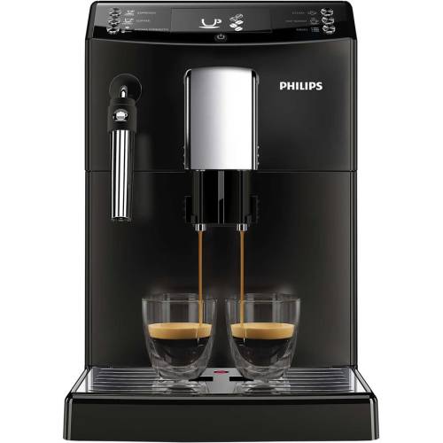 Philips espressor super-automat philips ep3510/00, sistem aquaclean, sistem spumare a laptelui, 5 setari intensitate, optiune cafea macinata, 3 bauturi, negru