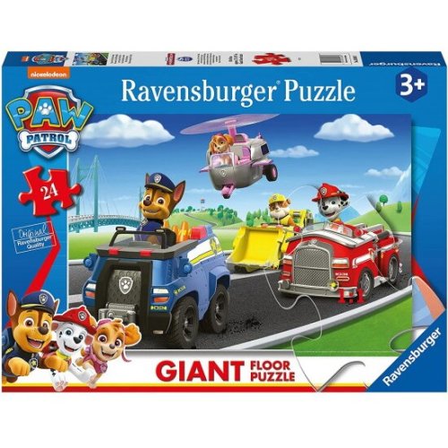 Ravensburger puzzle paw patrol, ravensburger, 24 piese