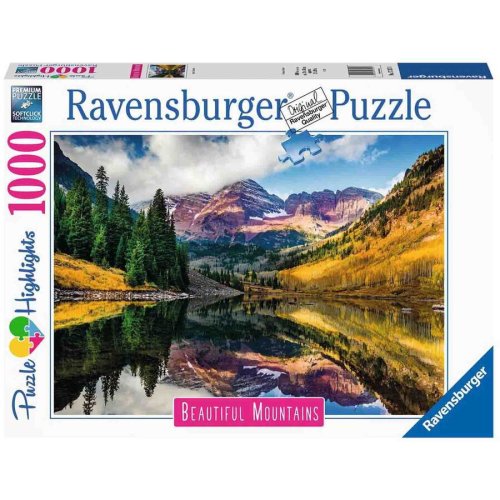 Ravensburger puzzle ravensburger beautiful mountains - aspen, colorado, 1000 piese