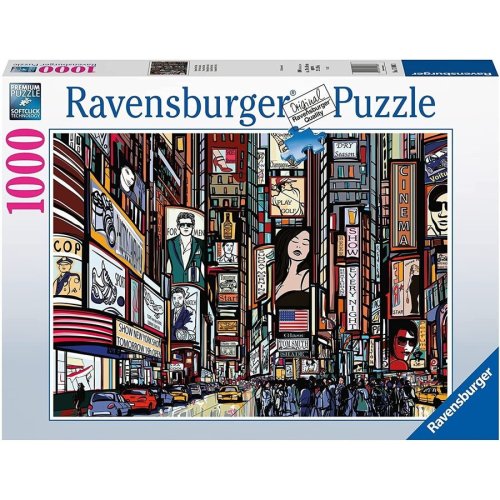 Ravensburger puzzle ravensburger cu 1000 de piese - new york plin de culoare