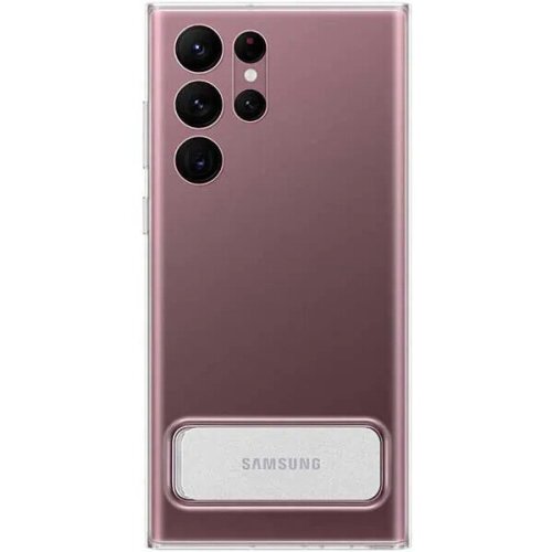 Samsung carcasa clear standing cover pentru samsung galaxy s22 ultra, ef-js908ctegww, transparent