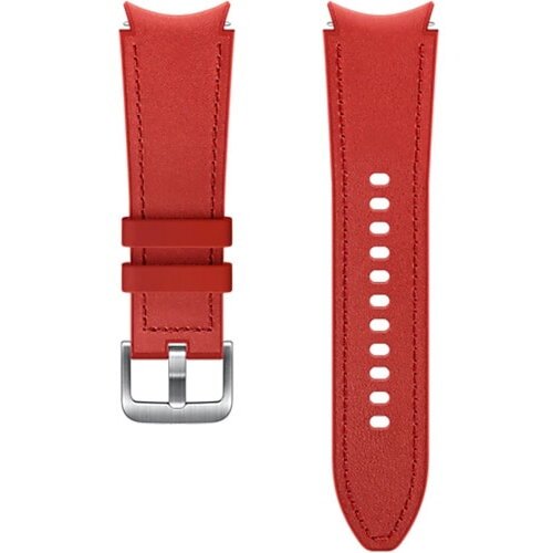 Samsung curea smartwatch samsung hybrid leather band pentru galaxy watch4 classic, 20mm m/l, red
