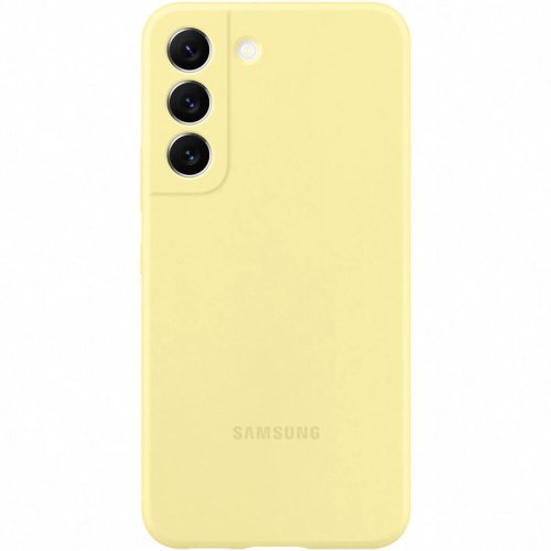 Samsung husa de protectie samsung silicone cover pentru galaxy s22 (s901), yellow