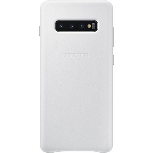 Samsung husa samsung leather cover pentru galaxy s10 plus g975f white