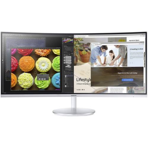 Samsung monitor va led samsung 34 lc34f791wquxen, wqhd (3440 x 1440), hdmi, displayport, 4 ms, ecran curbat, boxe