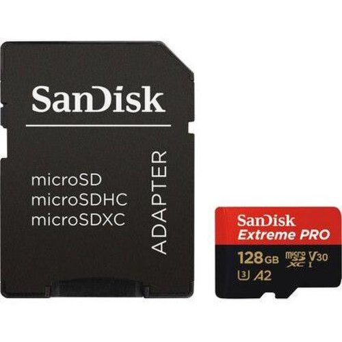 Sandisk card de memorie sandisk extreme pro 128 gb sdxc + adaptor class 10, uhs-i (183521)