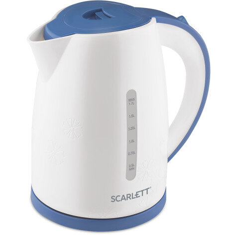 Scarlett electric kettle scarlett sc-ek18p44 | 1,7l white-blue