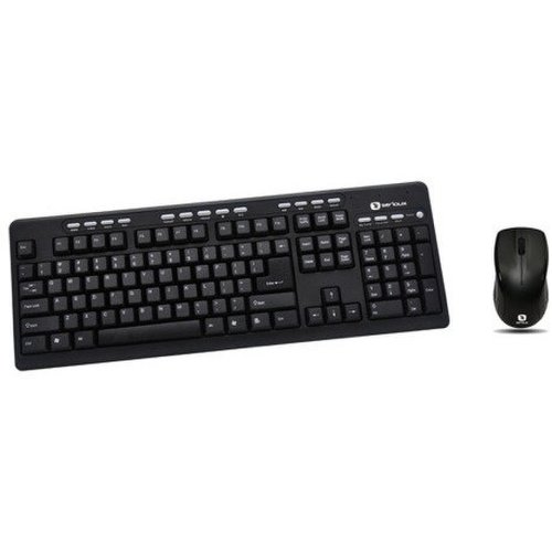 Serioux kit tastatura + mouse serioux mkm5500, cu fir, multimedia, negru, usb