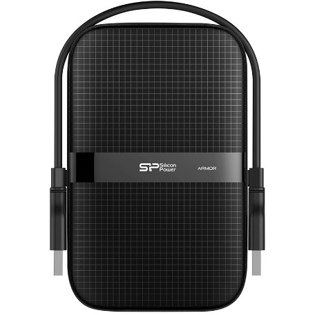 Silicon power hard disk portabil silicon power armor a60 2tb, usb 3.0, 2.5 inch, black