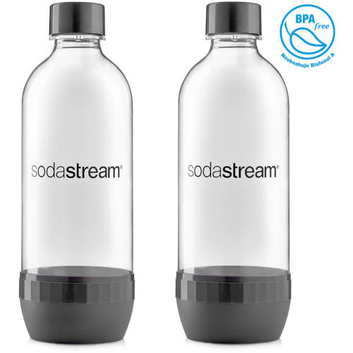 Sodastream aparat pentru prepararea băuturilor carbogazoase sodastream grey duo pack + 2 butelii
