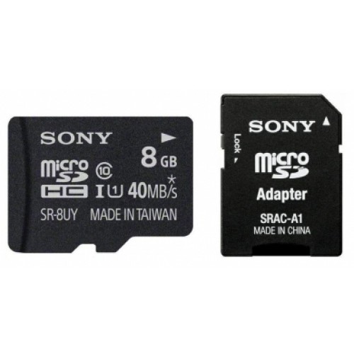 Sony 8gb Sony micro sd card, perfect pentru smartphone-uri si tablete, clasa 10 si vitezei de citire de p