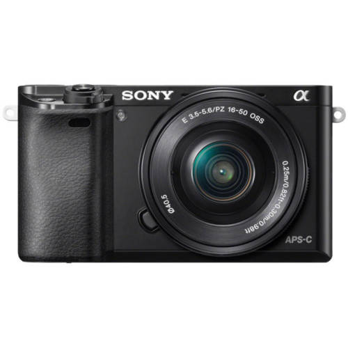 Sony kit aparat foto digital sony alpha 6000 (cu obiectiv 16-50mm), negru
