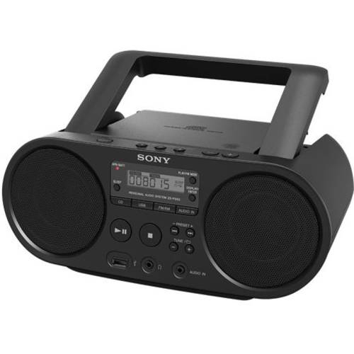 Sony radio-cd portabil sony zs-ps50 cd boombox, negru