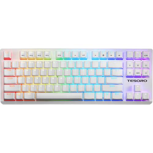 Tesoro tastatura tesoro ts-g11tkl gram spectrum tkl, buton rosu, alb