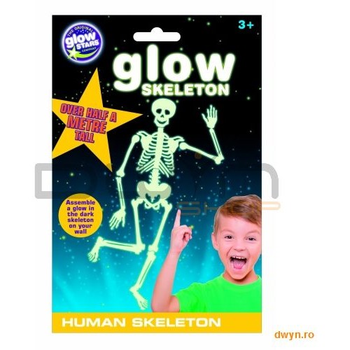 The original glowstars company schelet uman fosforescent