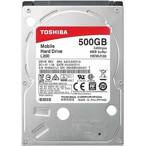 Toshiba hdd laptop toshiba 500gb ,5400rpm, sata iii, 2.5, 7mm