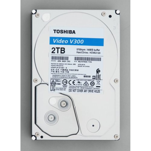 Toshiba internal hdd toshiba v300, 3.5'', 2tb, sata/600, 5700rpm, 64mb, bulk