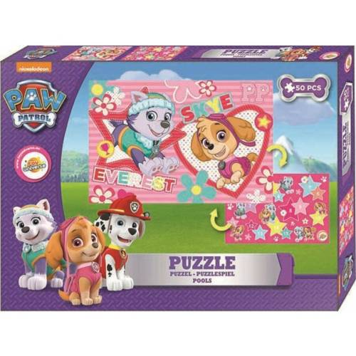 Toy universe puzzle paw patrol, everest si skye, 50 piese toy universe arj001889c