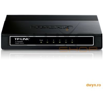 Tp-link tp-link 5-port desktop gigabit switch, 5 10/100/1000m rj45 ports, plastic case