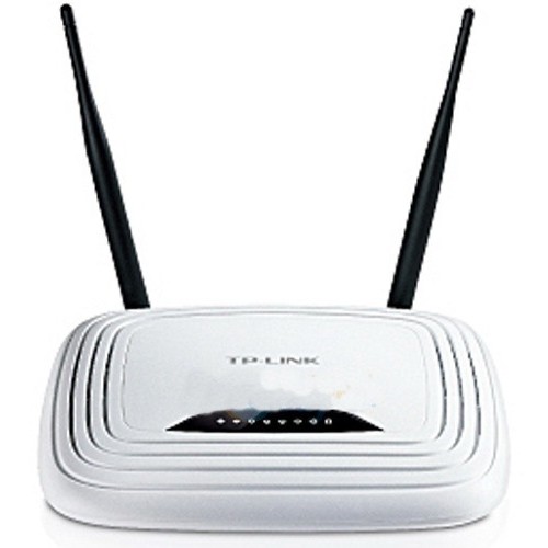 Tp-link tp-link, router wireless n 300mbps, 2.4ghz, 4 porturi 10/100, spi firewall, 2 antene interne, broadc