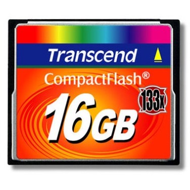 Transcend card memorie transcend compact flash 133x 16gb