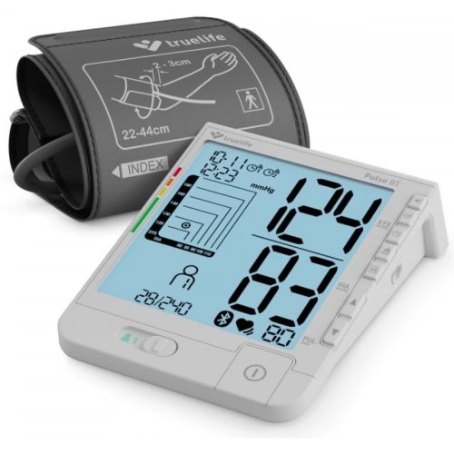 Truelife monitor digital de tensiune arterială truelife pulse bt pentru braț cu aplicație pentru telefon bluetooth