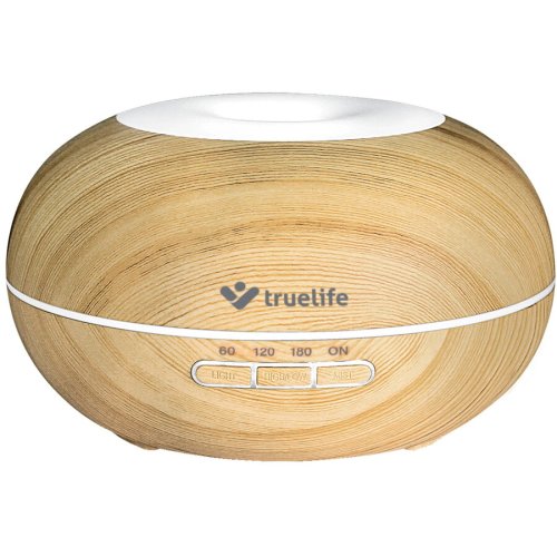 Truelife truelife tlairdd5l odorizant cu ultrasunete, 300 ml, 14 lumini de fundal, 10 ore de functionare, model lemn deschis