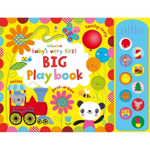Usborne babys very first big play book with sound panel - usborne book (0+)