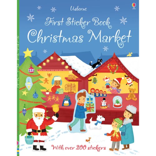 Usborne first sticker book christmas market - usborne book (3+)