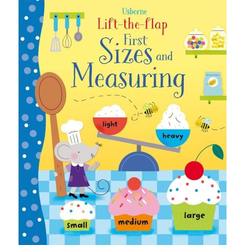 Usborne lift the flap - first sizes and measuring - carte usborne (3+)