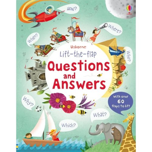 Usborne lift-the-flap questions and answers - carte usborne (5+)