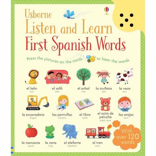 Usborne listen and learn spanish words - carte usborne (2+)