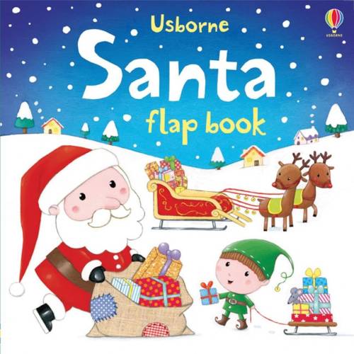 Usborne santa flap book - carte usborne (1+)