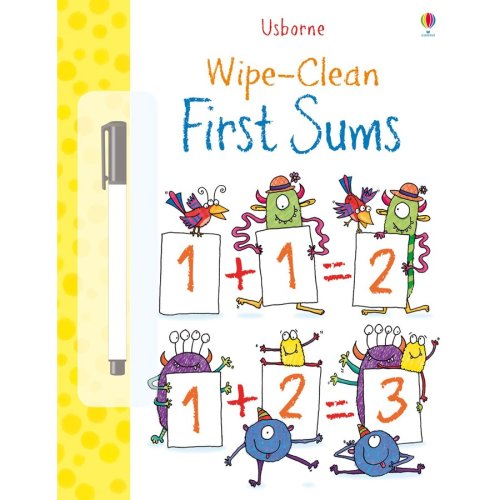 Usborne wipe-clean first sums - usborne book (3+)