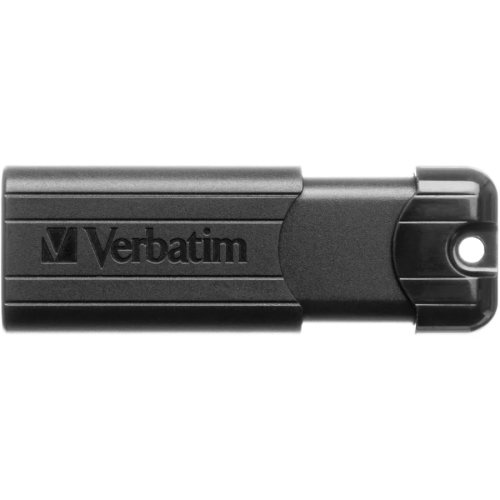 Verbatim stick usb verbatim pinstripe, usb 3.0, 64gb (negru)