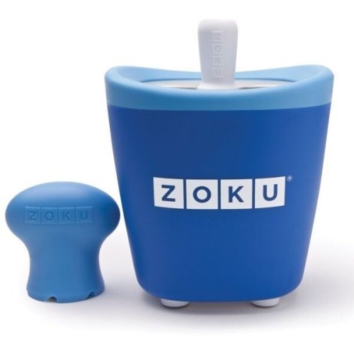 Zoku aparat de inghetata zoku quick pop maker zk110, 1 incinta, 7 minute, nu contine bpa, albastru