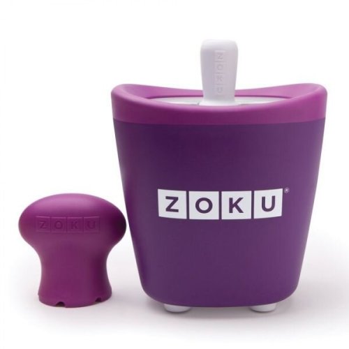 Zoku aparat de inghetata zoku quick pop maker zk110, 1 incinta, 7 minute, nu contine bpa, mov