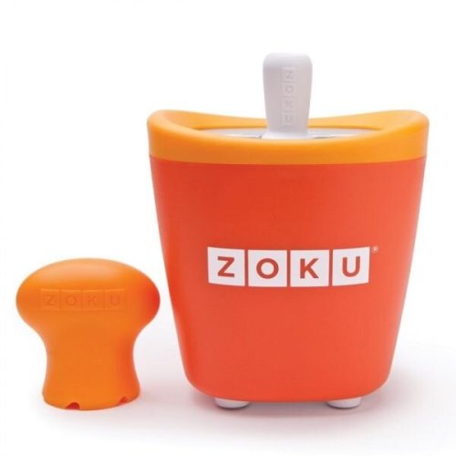 Zoku aparat de inghetata zoku quick pop maker zk110, 1 incinta, 7 minute, nu contine bpa, portocaliu