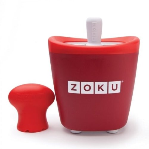 Zoku aparat de inghetata zoku quick pop maker zk110, 1 incinta, 7 minute, nu contine bpa, rosu