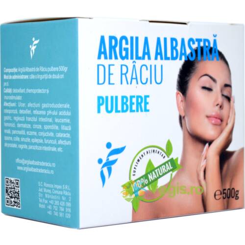 Argila albastra de raciu Argila albastra de raciu pulbere 500g