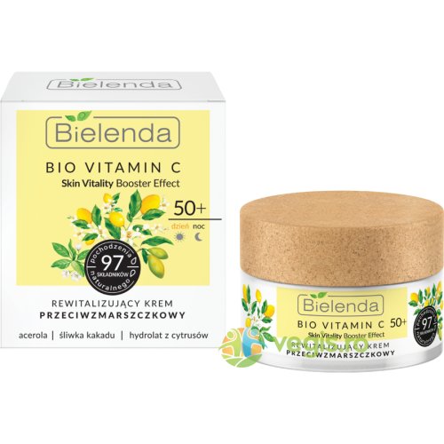 Bio vitamin c crema de fata antirid revitalizanta 50+ de zi/noapte 50ml