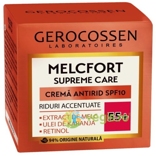 Gerocossen Crema antirid 55+ spf10 melcfort supreme 50ml